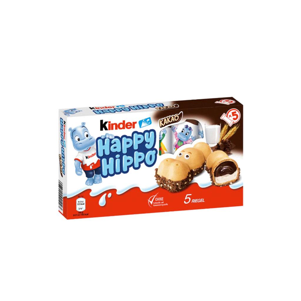 FERRERO KINDER HAPPY HIPPO CACAO confezione da 5 pezzi-20,7 grammi
